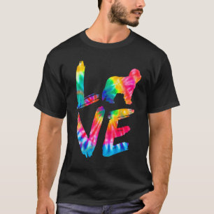 Bearded Collie Gefärbte Krawatte Liebe Dog Mama Va T-Shirt