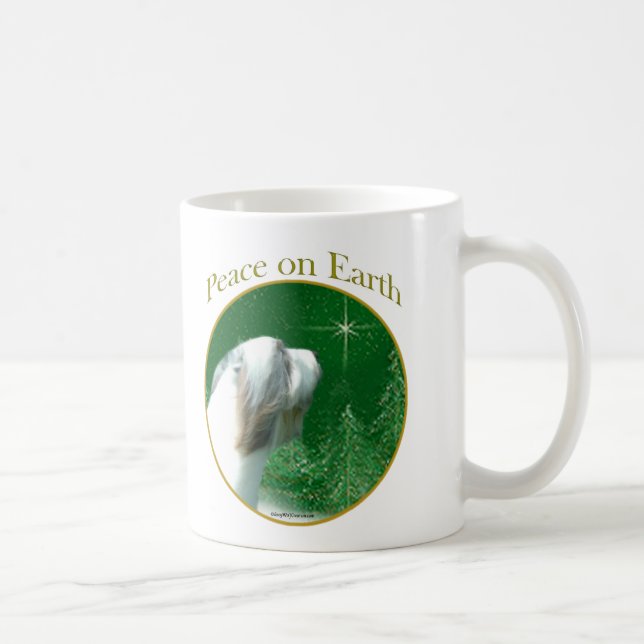 Bearded Collie Peace Kaffeetasse (Rechts)