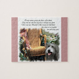 Bearded Collie Summer Garden