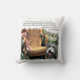 Bearded Collie Summer Garden Kissen