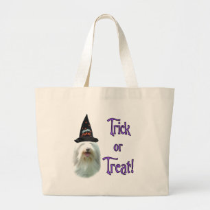 Bearded Collie Trick Jumbo Stoffbeutel