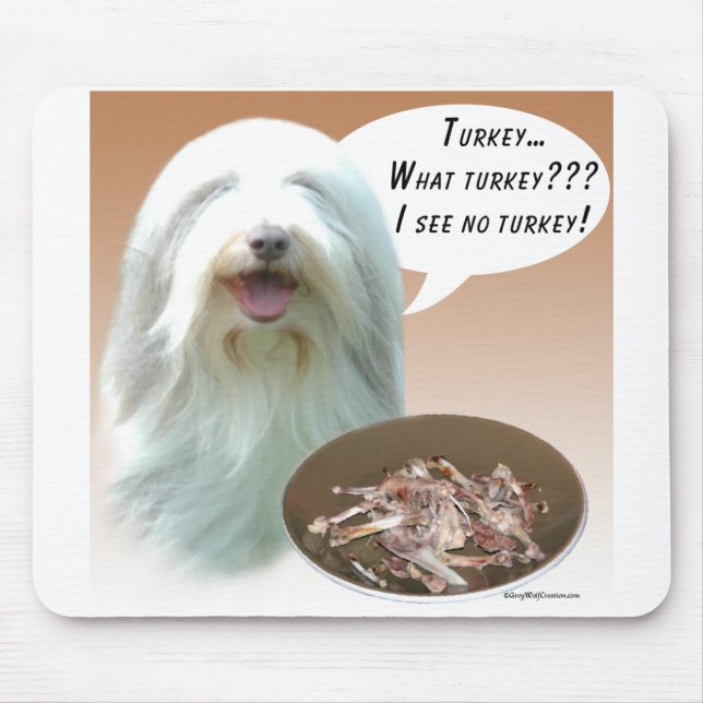 Bearded Collie Türkei Mousepad (Vorne)