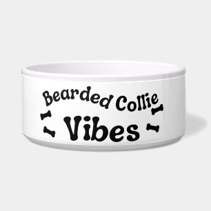 Bearded Collie Vibes Keramik Dog Bowl Napf