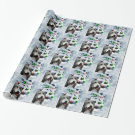 Bearded Collie Weihnachten Geschenkpapier