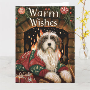 Bearded Collie Weihnachten Karte