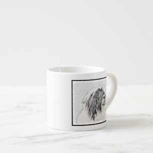 Bearded Collie Zeichnend - Niedliche Original Hund Espressotasse