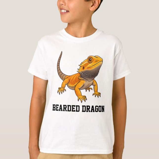 Bearded Dragon Customizable Personalizable  T-Shirt (Vorderseite)