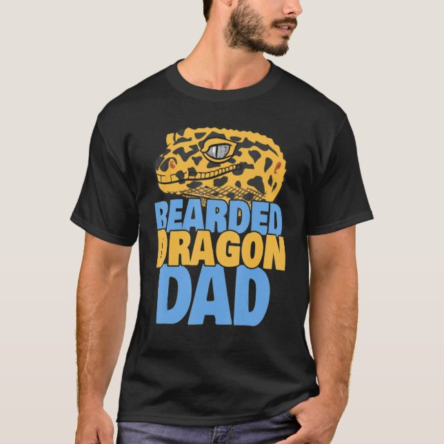 Bearded Dragon Dad  Reptile Lizard  Dad Father T-Shirt (Vorderseite)