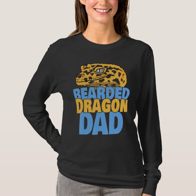 Bearded Dragon Dad  Reptile Lizard  Dad Father T-Shirt (Vorderseite)