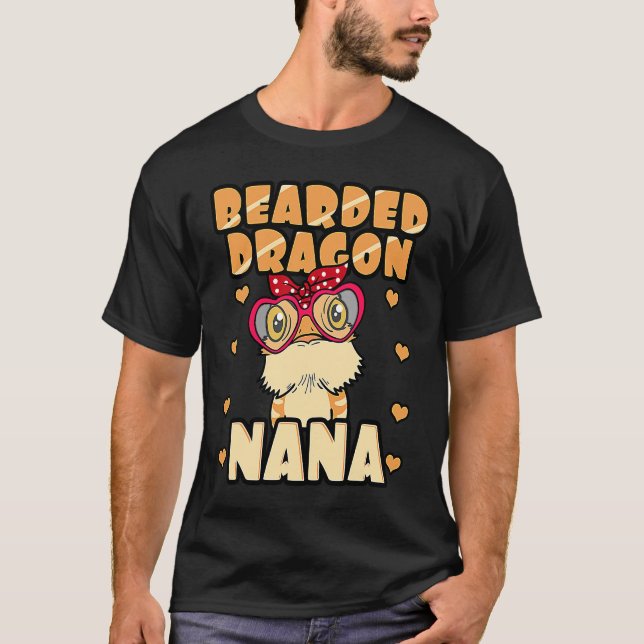 Bearded Dragon Nana Pogona Reptile Nana Mother's D T-Shirt (Vorderseite)