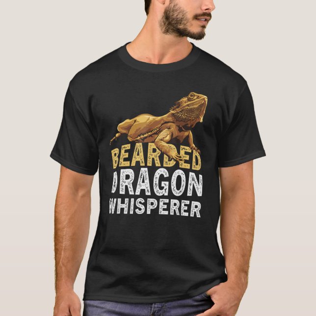 Bearded Dragon Whisperer  Lizard Reptile Animals O T-Shirt (Vorderseite)