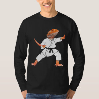 Bearded Dragons Doing Karate Samurai Ninja Lizard T-Shirt