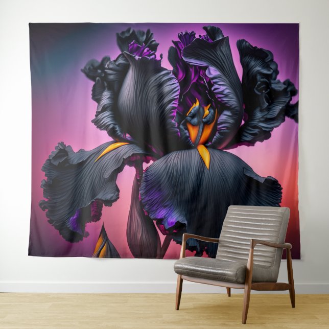 Bearded Iris Wandteppich (Beispiel (Horizontal))