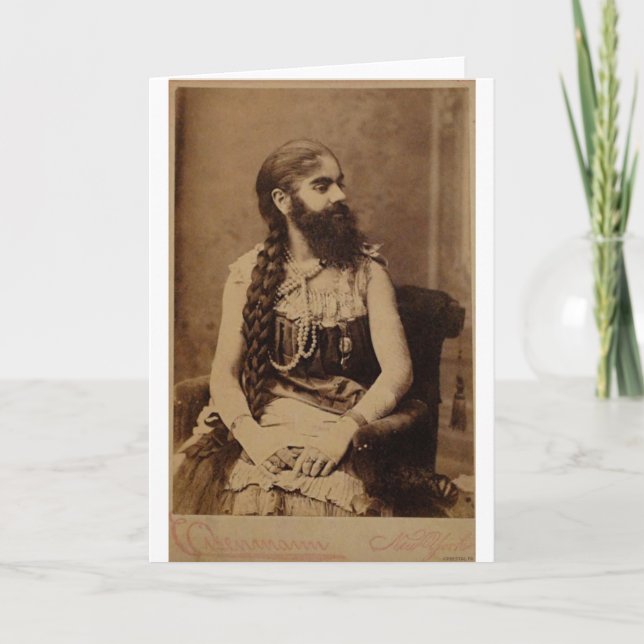 Bearded Lady Karte (Vorderseite)