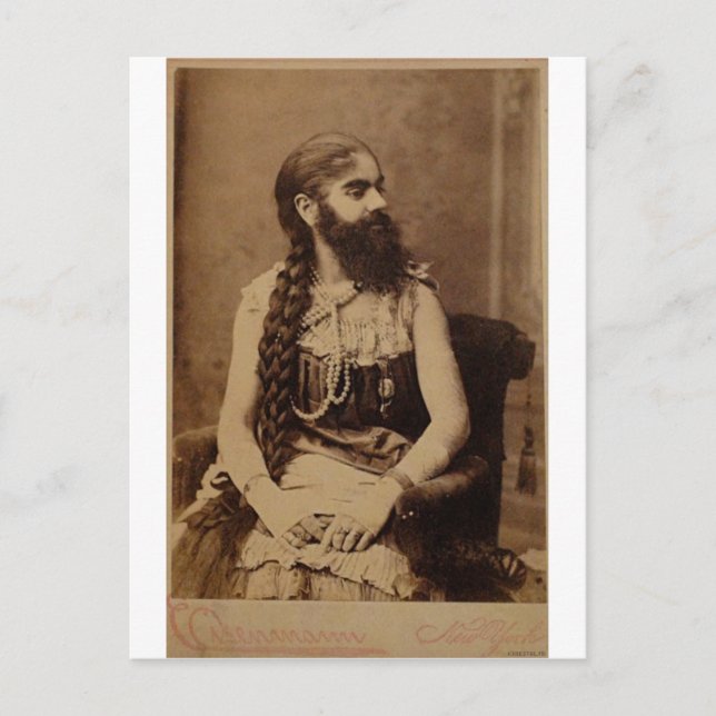 Bearded Lady Postkarte (Vorderseite)