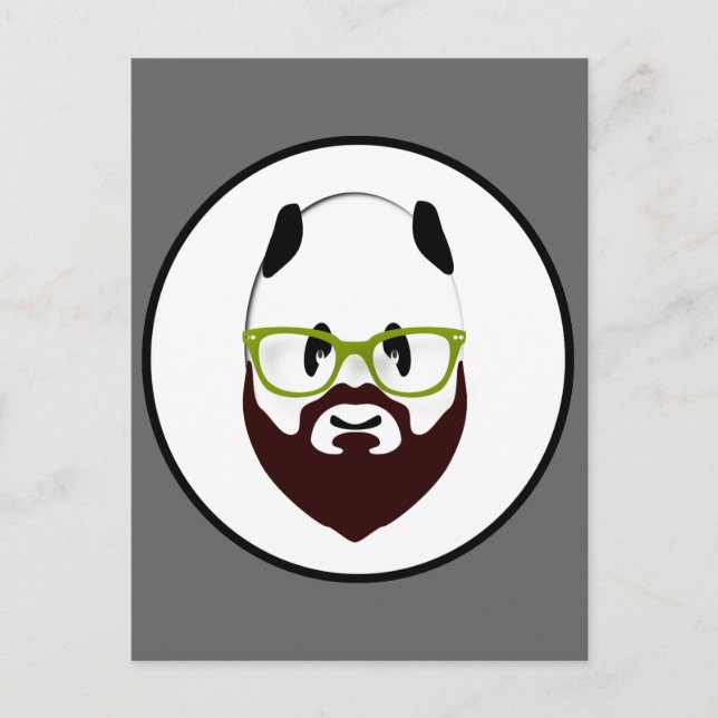 Bearded Panda Postkarte (Vorderseite)