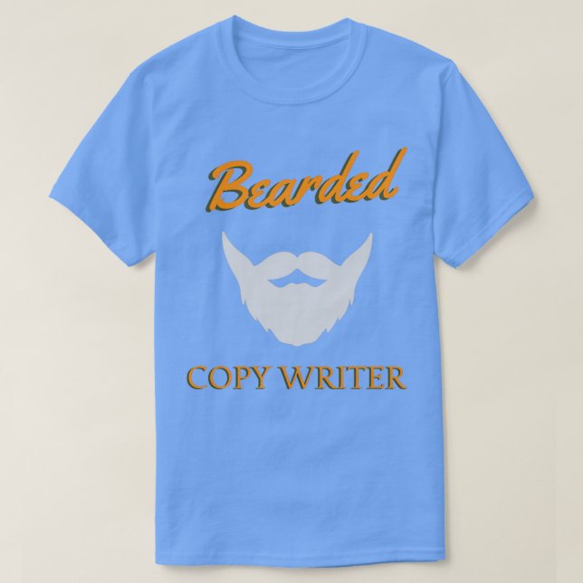 Bearded Writer T-Shirt (Design vorne)