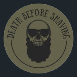 Bearded zites lustiges Bart Redewendungen Geschenk Runder Aufkleber<br><div class="desc">Dieses originelle, lustige Bartgrafik-Design mit phantastischer Typografie-Schriftart-Schrift ist perfekt für Fans aller mit Ingwer Bärten. Es kann auch als Geburtstag oder Weihnachtsgeschenk an Ihren besten Freund, Verwandten, Freund, oder für den Vatertag, der auch Lieben und respektiert ihre Bärte! Dieses Design passt auch rechtzeitig zu einem internationalen und weltweiten Beard Day...</div>