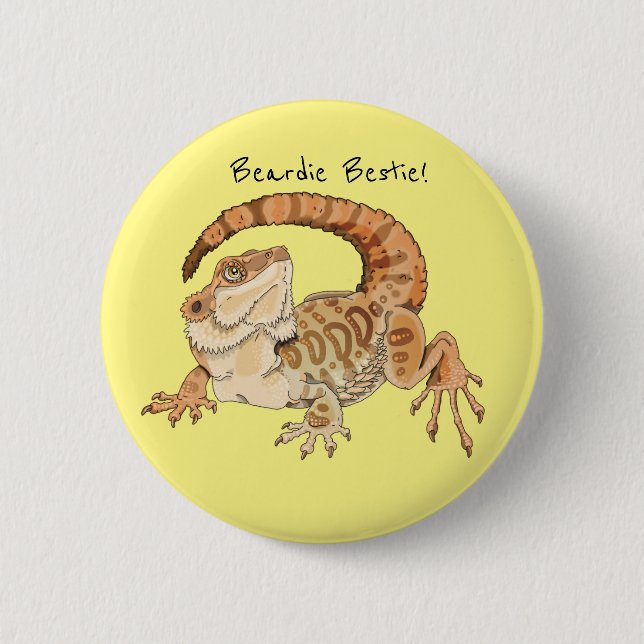 Beardie Bestie! Button (Vorderseite)