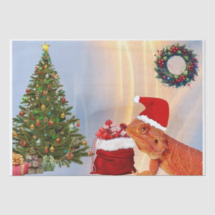 Beardie-Claus - Barted Dragon Santa Tissue Paper Seidenpapier