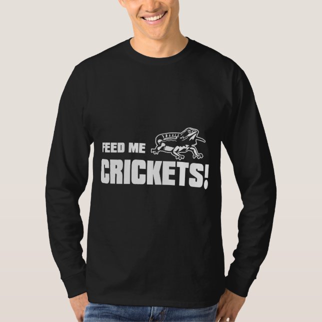Beardie Fütterte mir Grillen Nahrung für den bärti T-Shirt (Vorderseite)