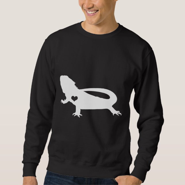 Beardie I Liebe meines bärtigen Drachen Sweatshirt (Vorderseite)