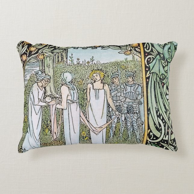 Beardsley: Morte D'Arthur Zierkissen (Vorderseite)