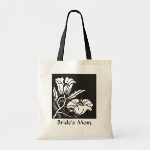 Beardsley Nouveau Mohnblumen-Gastgeschenk Tragetasche