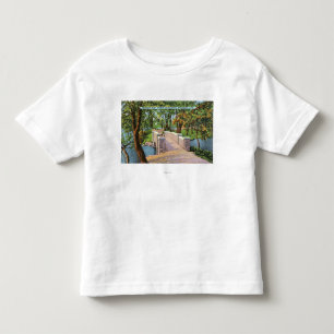 Beardsley Park-Ansicht der Steinbrücke Kleinkind T-shirt
