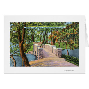 Beardsley Park Blick auf die Stone Bridge