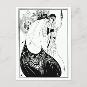 Beardsley Pfau Rock Vintage Postkarte