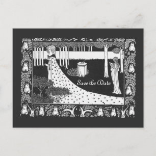Beardsley Save the Date Hochzeit 2-seitig Ankündigungspostkarte