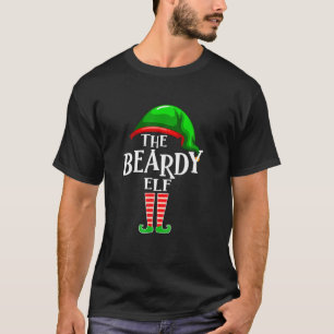 Beardy Elf Matching Family Funny Christmas Party P T-Shirt