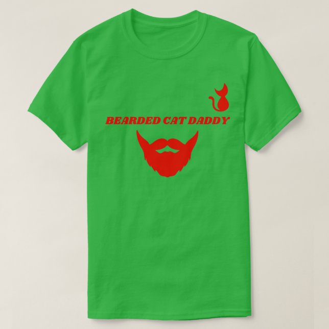 Beared chat papa Classique TShirt (Design devant)