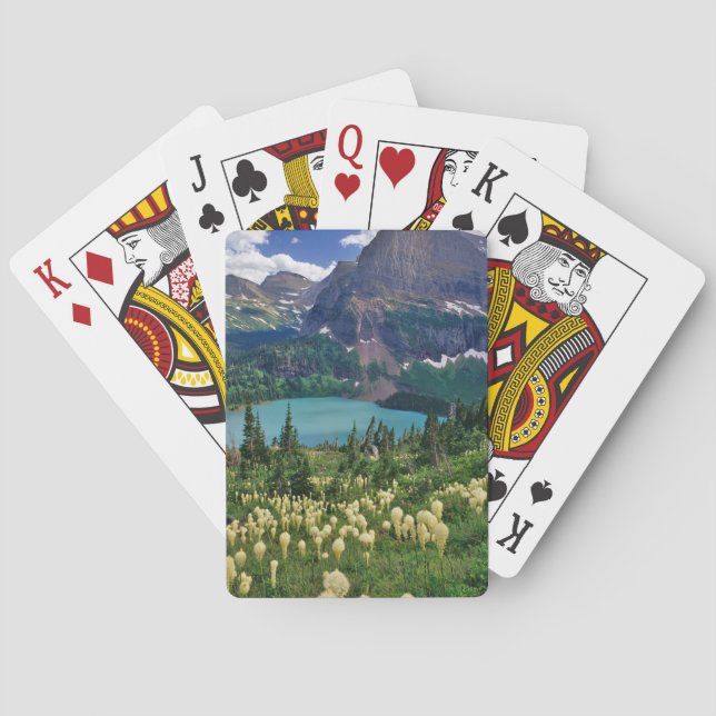 Beargras über dem Grinnellsee im Val Grande Spielkarten (Rückseite)