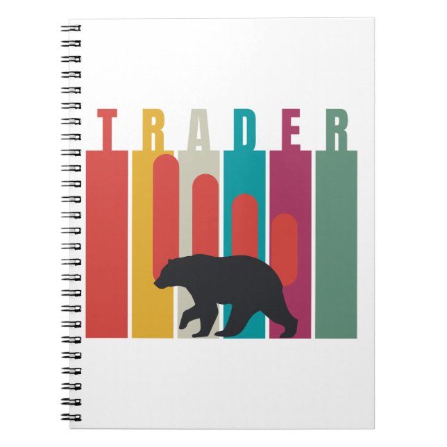 Bearish market | Trader | Simple design Notizblock (Vorderseite)