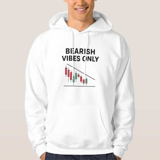 Bearish Vibes Only Trader Hoodie | Chart Pattern (Vorderseite)
