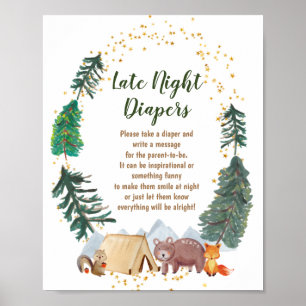 Bearly attend tard la nuit couches poster de jeu