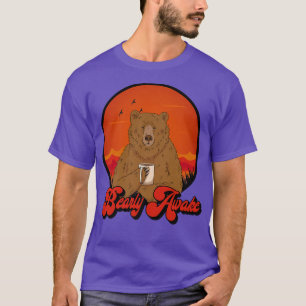 Bearly Awake - Funny Bean Coffee Drinker Premium T-Shirt