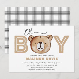 Bearly Baby Shower Einladung | Bear Baby Dusche