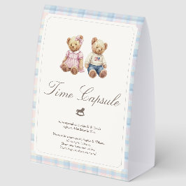 Bearly first birthday Twins  Tischaufsteller