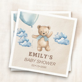 Bearly kann Baby Dusche abwarten Serviette