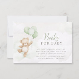 Bearly Wait Baby Shower Sage Bear Books For Baby Einladung