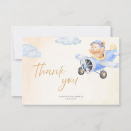 Bearly Wait Baby Shower Thank You Card Dankeskarte