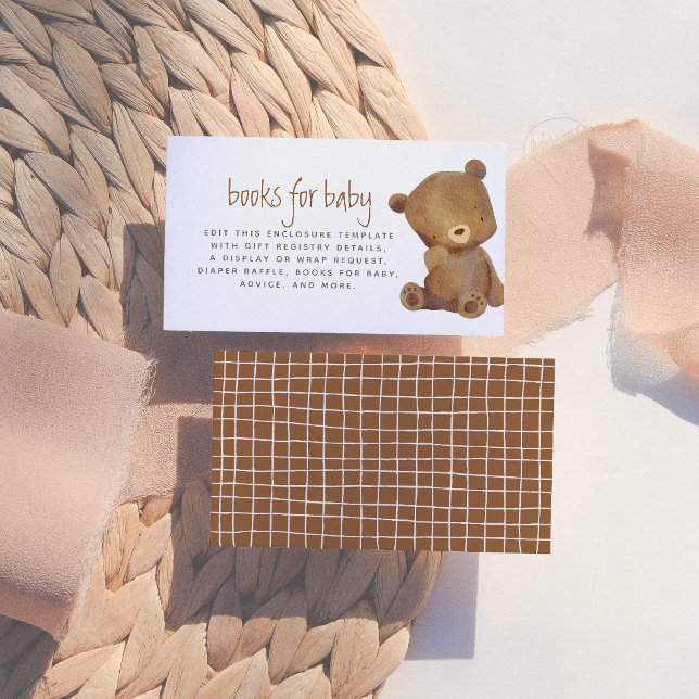 Bearly Wait Boho Gender Neutral Baby Shower Begleitkarte (Von Creator hochgeladen)