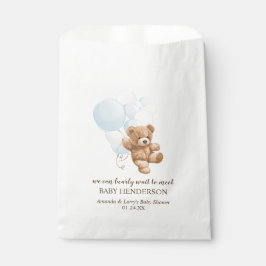 Bearly Wait Dusty Blue Teddy Bear Geschenktütchen