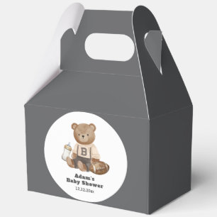 Bearly Wait Football Sport Junge Baby Shower Geschenkschachtel