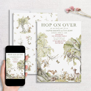 Bearly Wait Hop on Over Ostereiersuche & Brunch I Einladung