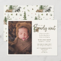 Bearly Wait Sip & Voir Baby shower Invitation