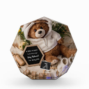 Bearly Wait Teddy Bär Schwangerschaftsankündigung Fotoblock